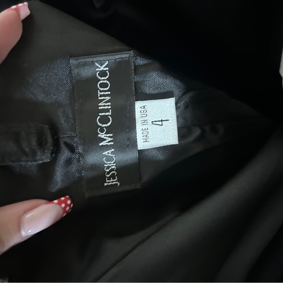 Jessica McClintock mermaid dress w tulle,bow and rhinestones - Picture 6 of 6